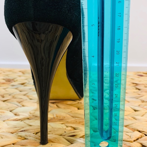 Black suede, stiletto heels, good condition - Picture 2 of 4